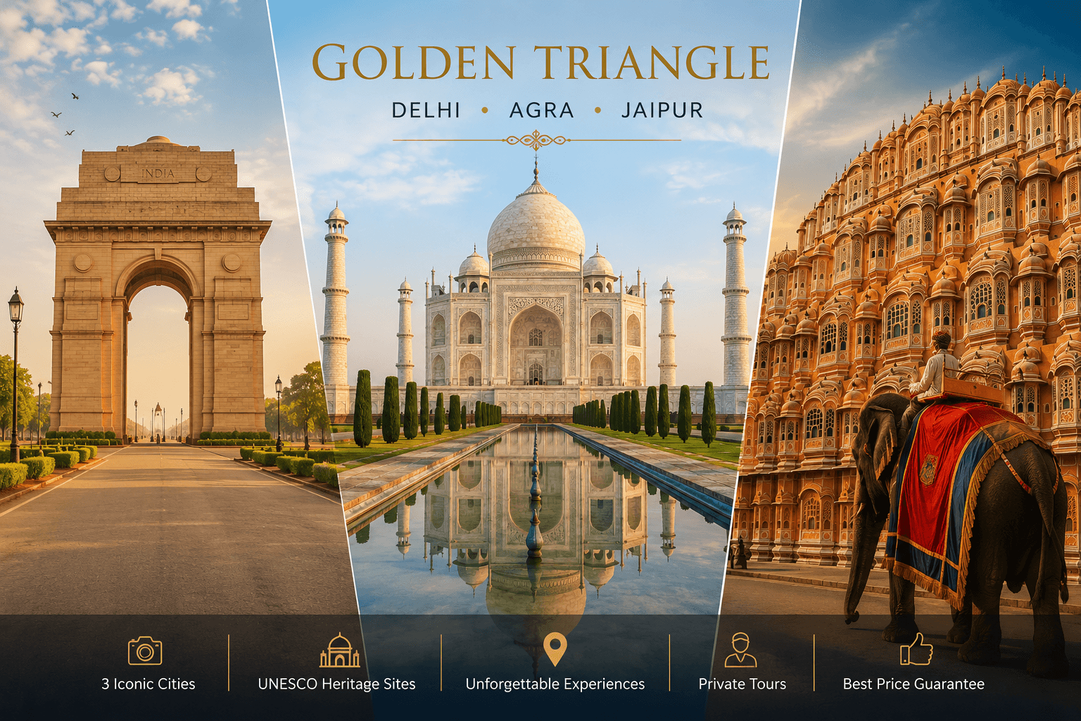 5-Day Golden Triangle Tour from Delhi