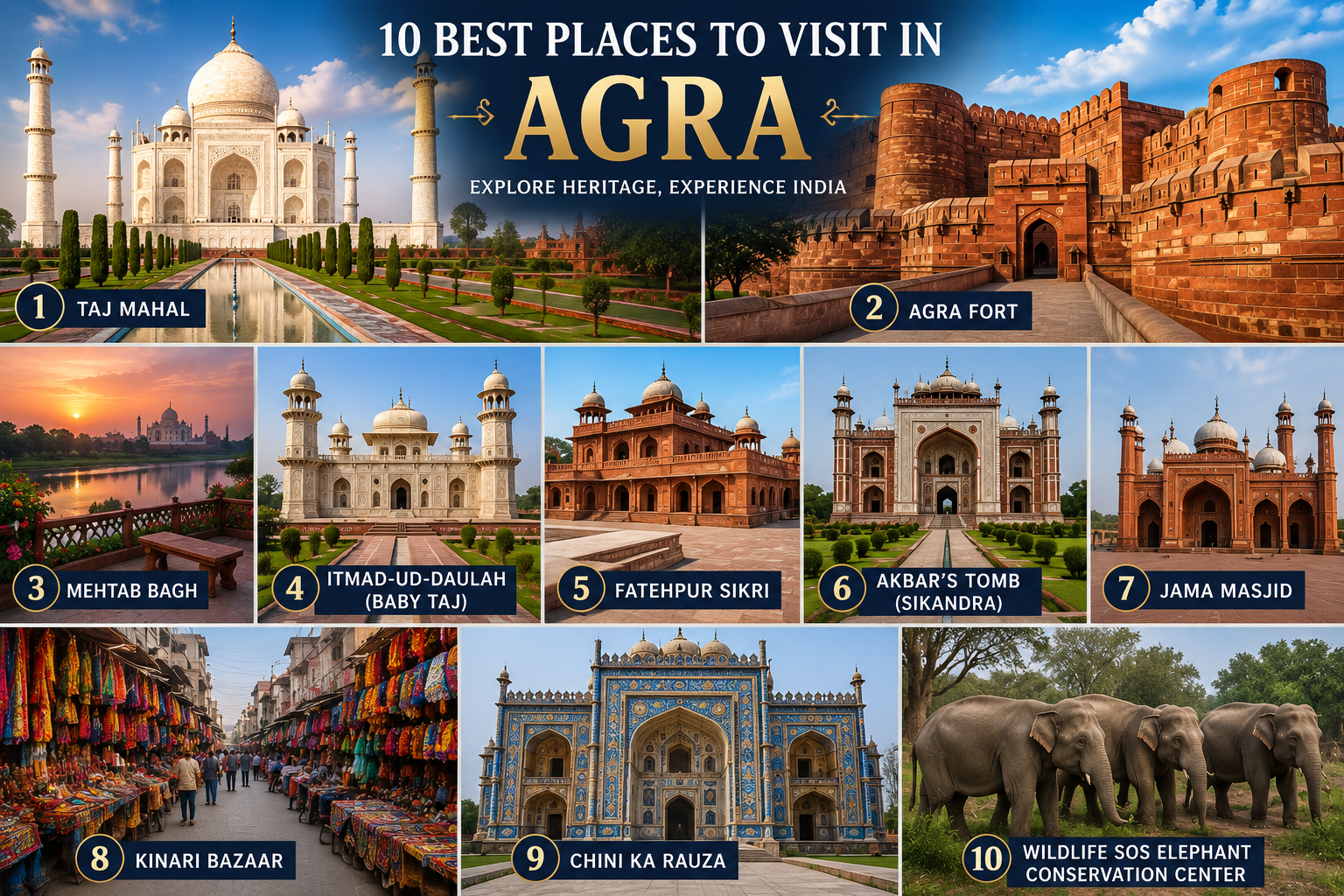 10 Best Places to Visit in Agra